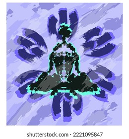 Hintergrundroboter-Meditation für all Ihr Design