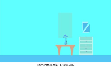 BACKGROUND A ROOM WITH SIMPLE BRIGHT COLOR