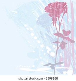 background with rose