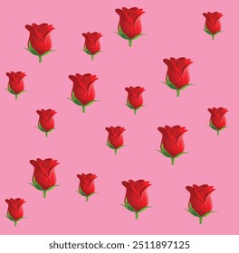 background Rose Emoji red and pin