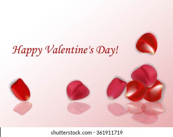 Background with rose petals