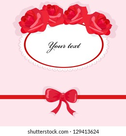 background with roses
