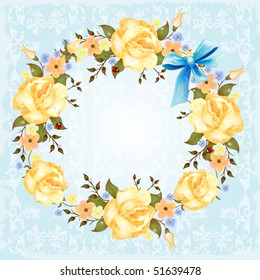 background with roses. eps 10