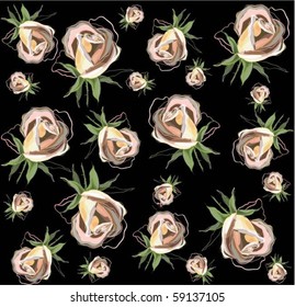 Background.  Roses.  eps10