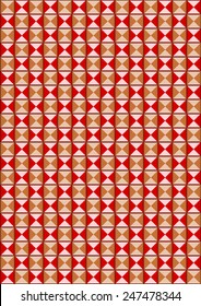 Background of rosewood colored triangles in a horizontal format