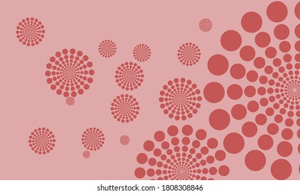 Background with a rotating circle base. Form a vector that is simple but still beautiful.