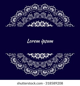 Background with round lacy pattern. 
