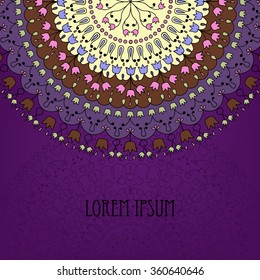 Background with round ornate