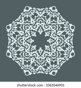 background of round pattern and damask