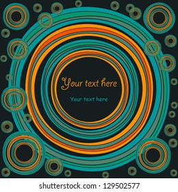 background with round shapes