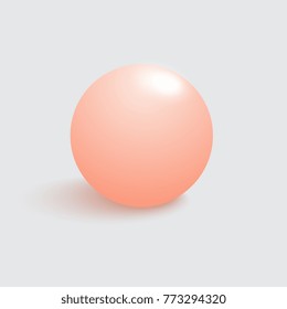 Background with round sphere. Vector illustration