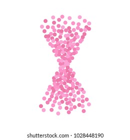 Background with rounded pink forms