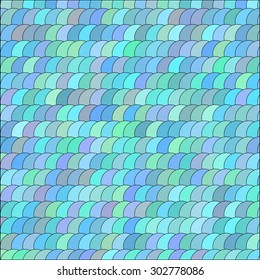 Background with rounds, blue tint, vector.