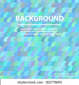 Background with rounds, blue tint, vector.