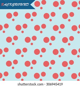 Background with rounds, red tint, vector.