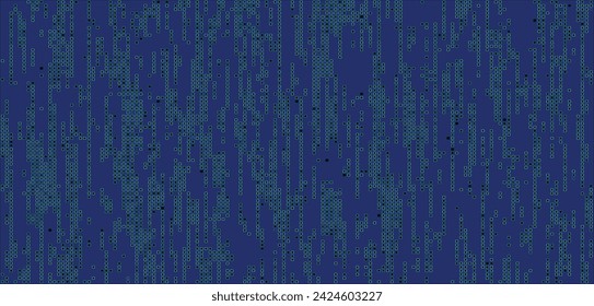 Fondo de filas de pequeños cuadrados multicolores. Gráficos de píxeles, cuadrados de color. Vector de fondo de cuadrados brillantes. Fondo azul de mosaico abstracto brillante con brillo.