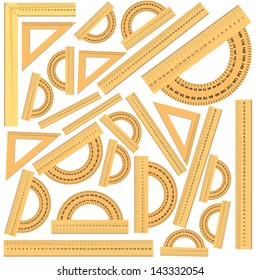 Background of rulers.