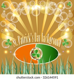  background, saint, clover, celtic, shamrock, border, bokeh.