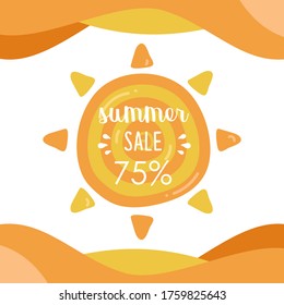 Background Sale Discount Tag For Shop Store Industry Summer Design