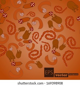 background sausages