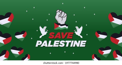 Background save palestine illustration vecktor EPS8