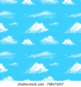 Background scene with blue sky illustration