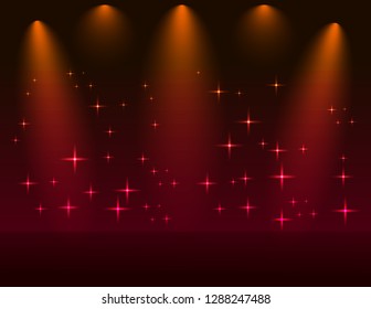 Background scene with different color lights