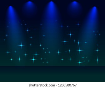 Background scene with different color lights