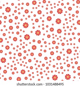 Background scene with flowers Vector Illustration