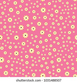 Background scene with flowers Vector Illustration