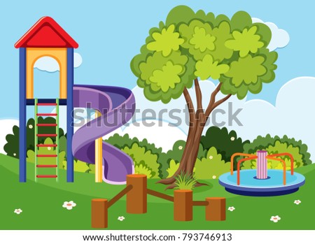 Similar – Image, Stock Photo roundabout Sky Clouds Tree