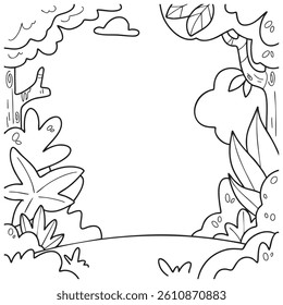 Background Scene View Tree Nature Earth Day Illustration