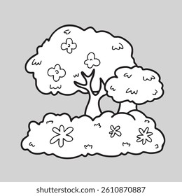 Background Scene View Tree Nature Earth Day Illustration