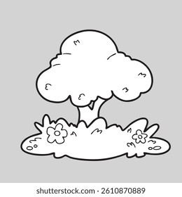 Background Scene View Tree Nature Earth Day Illustration