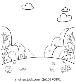 Background Scene View Tree Nature Earth Day Illustration