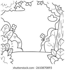 Background Scene View Tree Nature Earth Day Illustration