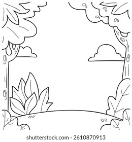 Background Scene View Tree Nature Earth Day Illustration