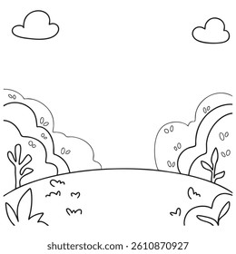 Background Scene View Tree Nature Earth Day Illustration