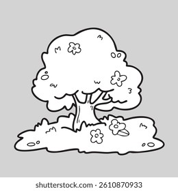 Background Scene View Tree Nature Earth Day Illustration