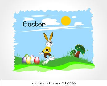 background with scenery for easter day celebration