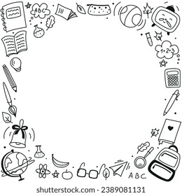 Antecedentes escolares, tema escolar, carteles escolares, inscripción en un cuaderno, formación, lecciones, tiempo de formación