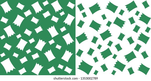 Background - Scotch tape pattern green and white