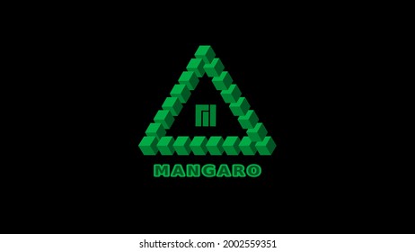 Background Screensaver For The Monitor, Computer With The Operating System Manjaro Linux. 