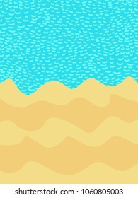 background is sea and beach sand. summer poster