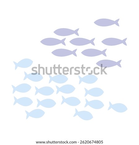 Background with sea fish. Simple sea fish for kids games, backgrounds, covers and more.