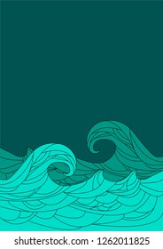 Background sea illustration
