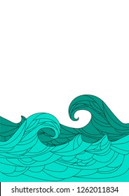 Background sea illustration