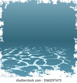 Background seabed in retro style