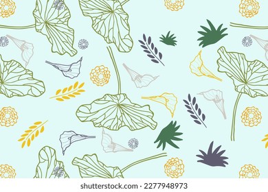 Fondo impecable Hermoso patrón floral en primavera para Boda, aniversario, cumpleaños y fiesta. Diseño de banner, afiche, tarjeta, invitación y libro de recortes