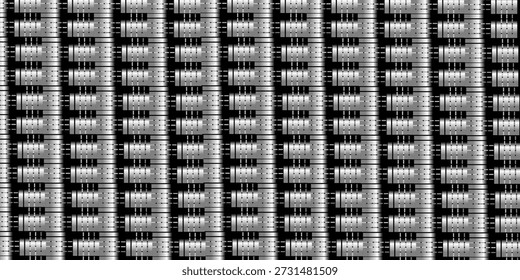 El fondo es perfecto. Abstracción en blanco y negro. Formas geométricas cuadrados, rectángulos, líneas rectas con sombras. Yeso 3D. 